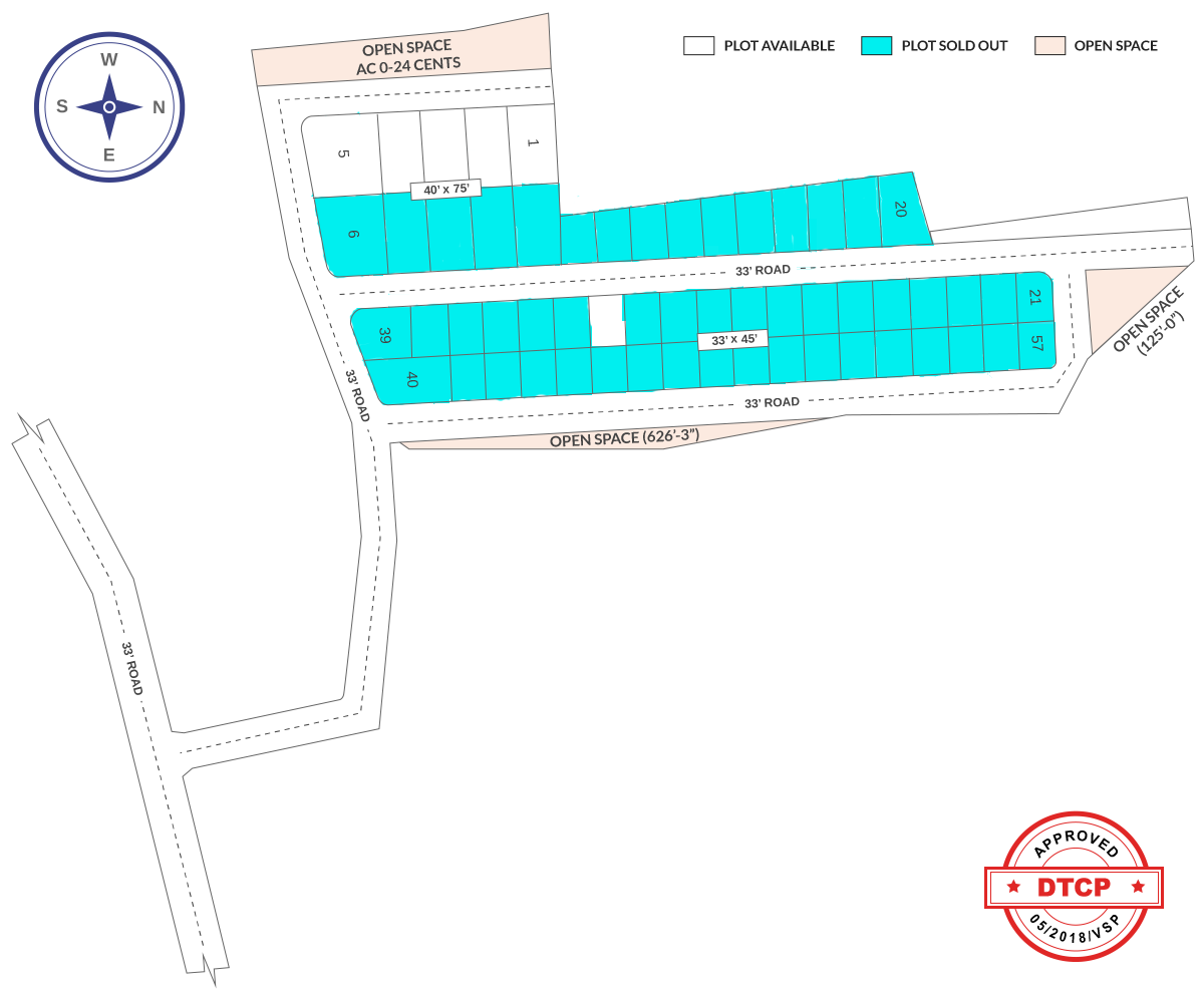 Layout of Akshaya Paradise