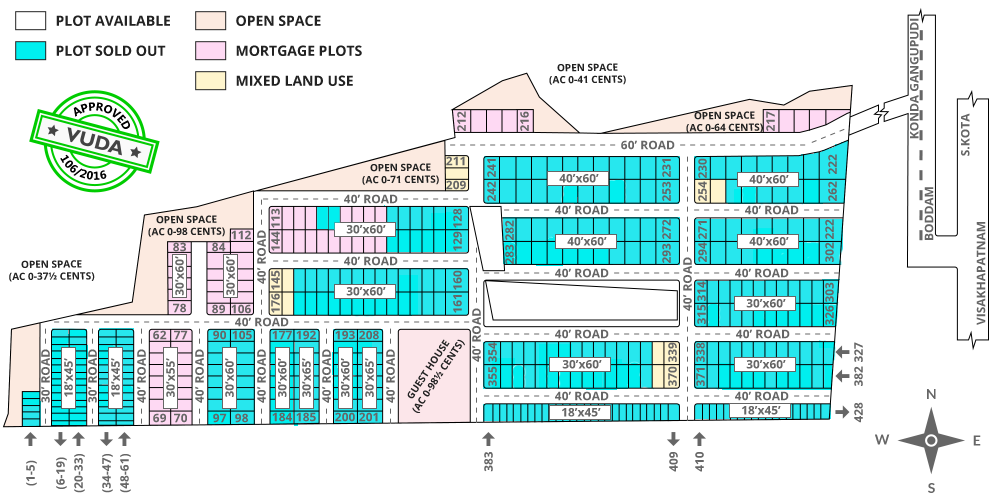 Layout of akshaya gardens