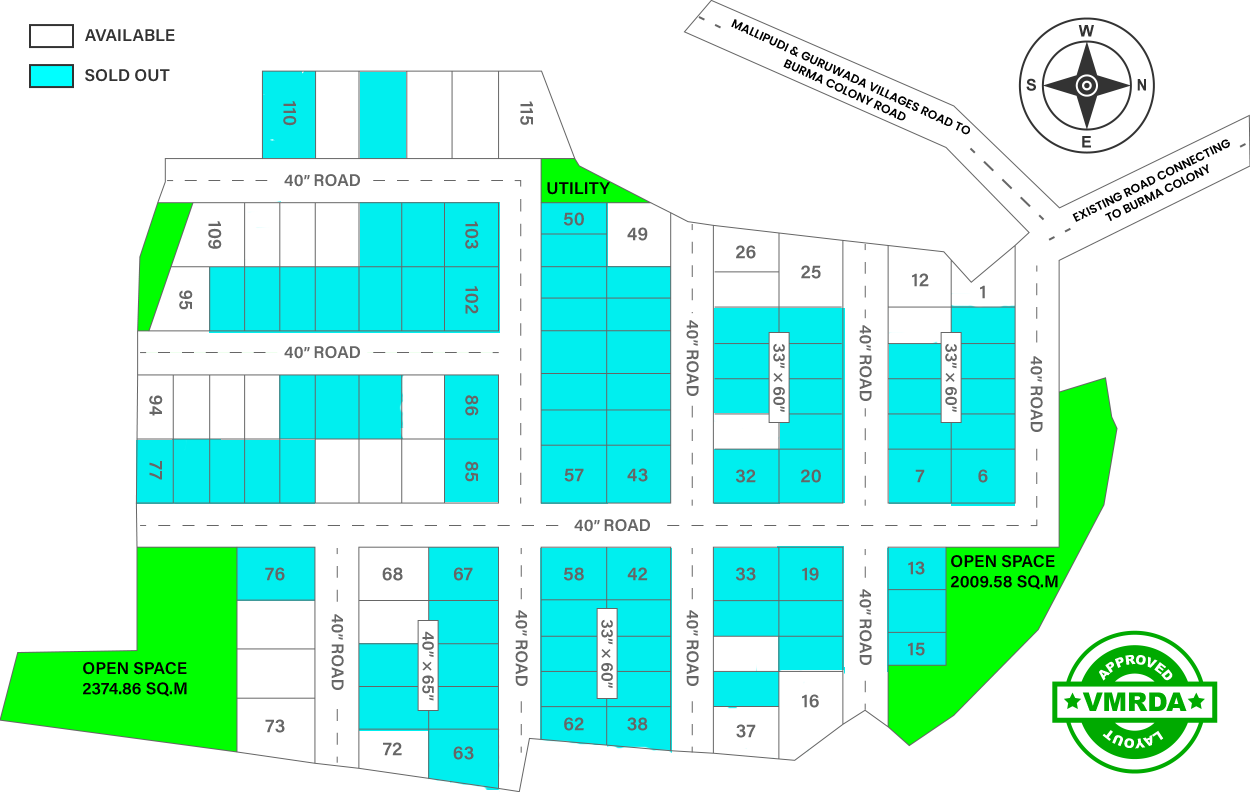 Layout of Akshaya Nagar