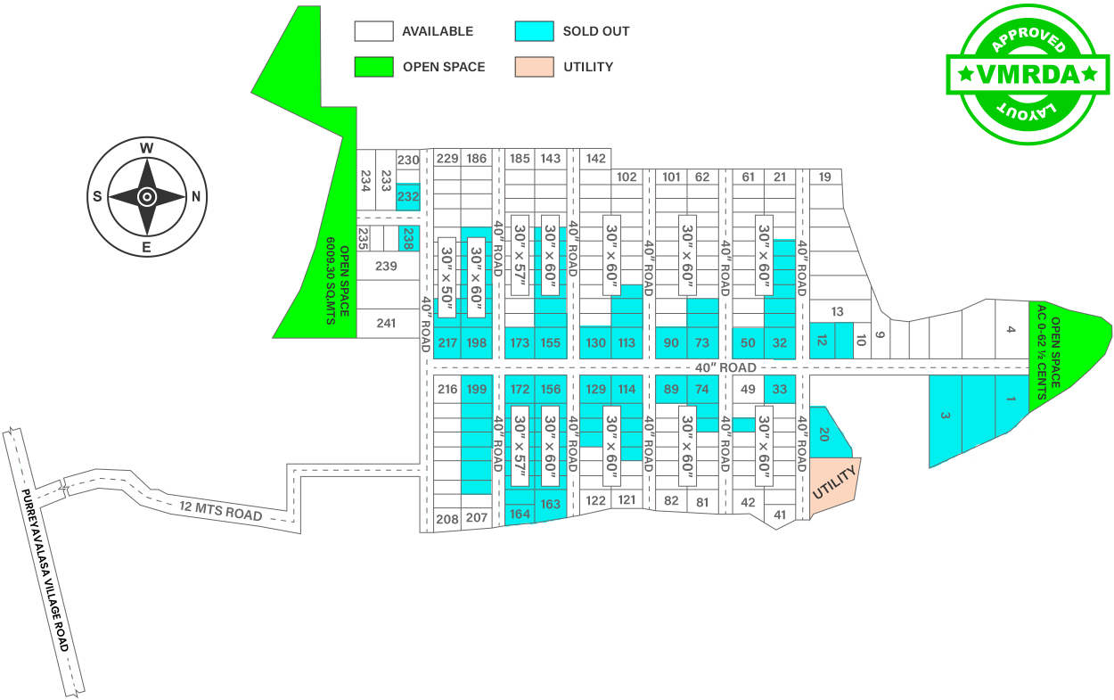 Layout of Manasa Devi Nagar